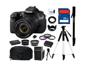 Canon EOS 60D 18MP CMOS Digital SLR Camera with EF-S 18-135mm f/3.5-5.6 IS Standard Zoom Lens + Everything You Need Kit Canon EOS 60D 18MP CMOS Digital SLR Camera with EF-S 18-135mm f/3.5-5.6 IS Standard Zoom Lens + Everything You Need Kit
