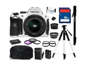 PENTAX K-30 Lens Kit White 16.3 MP Digital SLR with 18-55mm Lens, Everything You Need Kit, 15679 PENTAX K-30 Lens Kit White 16.3 MP Digital SLR with 18-55mm Lens, Everything You Need Kit, 15679