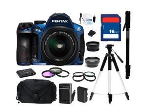 PENTAX K-30 Lens Kit Blue 16.3 MP Digital SLR with 18-55mm Lens, Everything You Need Kit, 15758 PENTAX K-30 Lens Kit Blue 16.3 MP Digital SLR with 18-55mm Lens, Everything You Need Kit, 15758