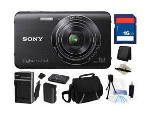 Sony Cyber-shot DSC-W650 16.1 MP (Black) Digital Camera with 5x Optical Zoom and 3.0-Inch LCD, Everything You Need Kit, DSC-W650/B Sony Cyber-shot DSC-W650 16.1 MP (Black) Digital Camera with 5x Optical Zoom and 3.0-Inch LCD, Everything You Need Kit, DSC-W650/B