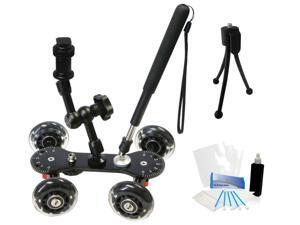Professional Camcorder Skater Video Glider Dolly for Canon VIXIA HFR400 HF M30 HV10 HR10 HFR11 HV40 HV30 HV20 Professional Camcorder Skater Video Glider Dolly for Canon VIXIA HFR400 HF M30 HV10 HR10 HFR11 HV40 HV30 HV20