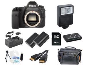 Canon 6D DSLR Camera Body with 64GB Flash Special Holiday Accessory Bundle Kit Canon 6D DSLR Camera Body with 64GB Flash Special Holiday Accessory Bundle Kit