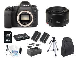 Canon 6D DSLR Camera Body + 50mm f/1.8 Lens + 64GB Tripod/Backpack Holiday Kit Canon 6D DSLR Camera Body + 50mm f/1.8 Lens + 64GB Tripod/Backpack Holiday Kit