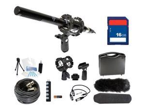 Microphone Broadcasting Kit + 16GB SD Memory Card for Canon EOS Rebel T6i, T6s, 5Ds, 5Ds R DSLR Cameras Microphone Broadcasting Kit + 16GB SD Memory Card for Canon EOS Rebel T6i, T6s, 5Ds, 5Ds R DSLR Cameras
