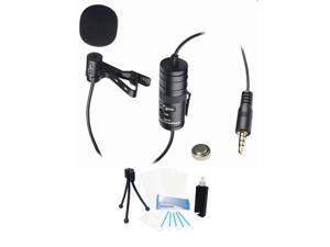 Pro Lavalier Mic Kit for Canon PowerShot SX600 SX280 SX170 Point & Shoot Cam Pro Lavalier Mic Kit for Canon PowerShot SX600 SX280 SX170 Point & Shoot Cam