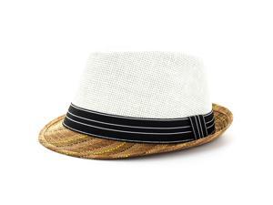 Faddism Fashion Fedora Hat in White Faddism Fashion Fedora Hat in White