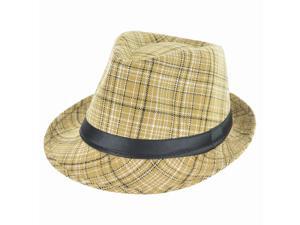 Faddism Fashion Fedora Hat in Tan Faddism Fashion Fedora Hat in Tan