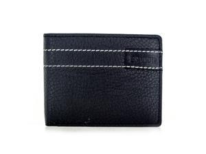 Faddism Brandio Series Men's Leather Bifold Wallet WLT-CN-1305 Black Faddism Brandio Series Men's Leather Bifold Wallet WLT-CN-1305 Black