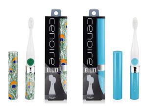 Cenoire Eluo Sonic Toothbrush 2-Pack Bundle (Blue & Peacock) Cenoire Eluo Sonic Toothbrush 2-Pack Bundle (Blue & Peacock)