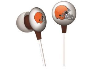 iHip NFF10200CLB NFL Cleveland Browns Mini Ear Buds, Brown iHip NFF10200CLB NFL Cleveland Browns Mini Ear Buds, Brown