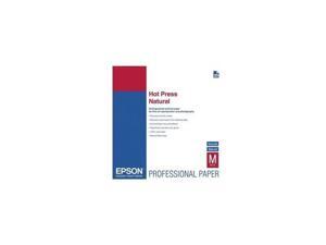 Epson Hot Press S042324 Fine Art Paper - 24" x 50 ft - 330 g/m? - Smooth, Matte - 90% Brightness - Natural White Epson Hot Press S042324 Fine Art Paper - 24" x 50 ft - 330 g/m? - Smooth, Matte - 90% Brightness - Natural White