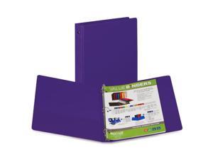 Samsill Corporation SAM11308 3-Ring Binder- w-Pckts- Vinyl- 200 SH Cap.- 1in.- Purple Samsill Corporation SAM11308 3-Ring Binder- w-Pckts- Vinyl- 200 SH Cap.- 1in.- Purple