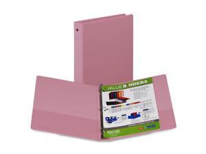 Samsill Corporation SAM11393 3-Ring Binder- w- 2 Pockets- 1in.- Flexible Hinge- Pink Samsill Corporation SAM11393 3-Ring Binder- w- 2 Pockets- 1in.- Flexible Hinge- Pink