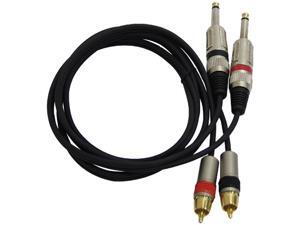 Pyle Professional Dual RCA to Dual 1/4 Inch Cable PPRC-J05 Pyle Professional Dual RCA to Dual 1/4 Inch Cable PPRC-J05