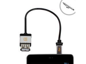 DATASTREAM Micro USB OTG to USB 2.0 Host Cable Adapter for USB On-The-Go Compatible Devices like the Google Nexus 7 , Nexus 10 , Motorola Xoom , Sony Tablet S & Other Tablets - Bonus Stylus DATASTREAM Micro USB OTG to USB 2.0 Host Cable Adapter for USB On-The-Go Compatible Devices like the Google Nexus 7 , Nexus 10 , Motorola Xoom , Sony Tablet S & Other Tablets - Bonus Stylus