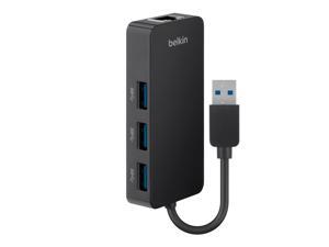 Usb 3.0 3-Prt Hub W/ Gigabit Ethrnt Adpt Usb 3.0 3-Prt Hub W/ Gigabit Ethrnt Adpt