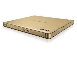 LG External CD / DVD Rewriter With M-Disc Mac & Surface Support (Gold) - Model GP65NG60 LG External CD / DVD Rewriter With M-Disc Mac & Surface Support (Gold) - Model GP65NG60