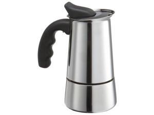 Primula PES-4606 Stainless Steel 6 cup Stovetop Espresso Maker with Silicone Handle Stainless steel Primula PES-4606 Stainless Steel 6 cup Stovetop Espresso Maker with Silicone Handle Stainless steel