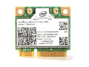 Intel 7260HMWDTX1H.R PCIe x1 Dual Band Wireless-AC 7260 for Desktop Intel 7260HMWDTX1H.R PCIe x1 Dual Band Wireless-AC 7260 for Desktop