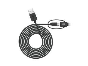 Kanex K8PMU4FB Black Micro USB & Lightning Combo Cable Kanex K8PMU4FB Black Micro USB & Lightning Combo Cable