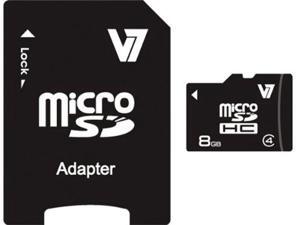 V7 VAMSDH8GCL4R-1N 8 GB MicroSD High Capacity (microSDHC) - 1 Card V7 VAMSDH8GCL4R-1N 8 GB MicroSD High Capacity (microSDHC) - 1 Card