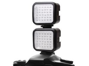 ENHANCE 2-Pack Rechargeable Ultra-Bright LED Camera Light with Built-In Diffuser and Dual Mounting - Works With Canon EOS 80D , Sony SLT-A68 , Pentax K-70 and More ENHANCE 2-Pack Rechargeable Ultra-Bright LED Camera Light with Built-In Diffuser and Dual Mounting - Works With Canon EOS 80D , Sony SLT-A68 , Pentax K-70 and More