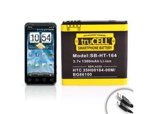 Extended Power Battery for Sprint HTC EVO 3D ( 1300mAh ) **Includes Micro USB Charge Cable Extended Power Battery for Sprint HTC EVO 3D ( 1300mAh ) **Includes Micro USB Charge Cable