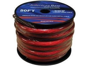 New American Bass Ab4655rd50ft 1/0 Awg Wire Red 50 Foot Wire Spool New American Bass Ab4655rd50ft 1/0 Awg Wire Red 50 Foot Wire Spool