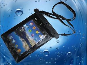 iBdry Waterproof iPad & Tablet Case With Shoulder Strap & Dual Sided Earphone Jack - Black iBdry Waterproof iPad & Tablet Case With Shoulder Strap & Dual Sided Earphone Jack - Black