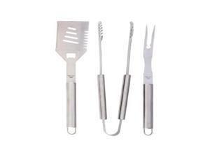 3 Pc BBQ Tool Set - Spatula, Fork, Tongs - Grill Accessories Barbecue Tools 3 Pc BBQ Tool Set - Spatula, Fork, Tongs - Grill Accessories Barbecue Tools