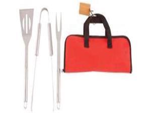 4 Piece Stainless Steel Barbeque Tool Set 4 Piece Stainless Steel Barbeque Tool Set
