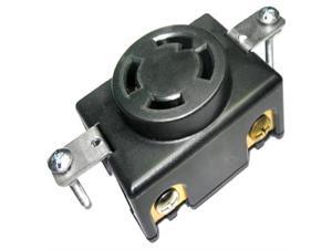 Conntek 80619 Locking Flush Mount Receptacle, 30-Amp 125/250-Volt, NEMA 14-30R Conntek 80619 Locking Flush Mount Receptacle, 30-Amp 125/250-Volt, NEMA 14-30R