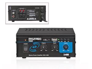 New PYLE PRO PCAU22 Mini 80 Watt Stereo Power Amplifier New PYLE PRO PCAU22 Mini 80 Watt Stereo Power Amplifier