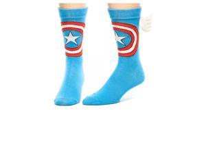 Marvel Captain America w/ Wings Crew Socks Marvel Captain America w/ Wings Crew Socks
