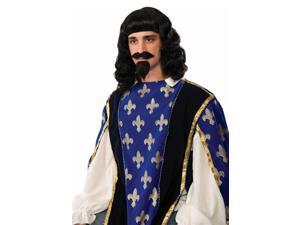 Adult Musketeer Wig & Goatee Set Adult Musketeer Wig & Goatee Set