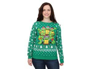 TMNT Juniors Ugly Christmas Sweatshirt TMNT Juniors Ugly Christmas Sweatshirt
