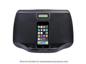 Memorex MI3021BLK Compact Audio Speaker System For iPod w/3.5mm Aux Jack & Clock Memorex MI3021BLK Compact Audio Speaker System For iPod w/3.5mm Aux Jack & Clock