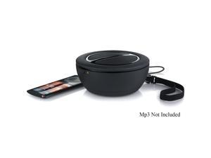 Memorex Ml100BLK MP3 Dock Speaker w/Cord Storage Strap & 3.5mm Cable Plug-Black Memorex Ml100BLK MP3 Dock Speaker w/Cord Storage Strap & 3.5mm Cable Plug-Black