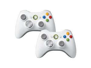 2 Pack Microsoft Official Xbox 360 Wireless Remote Controller - White 2 Pack Microsoft Official Xbox 360 Wireless Remote Controller - White