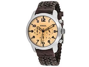Fossil Men's Pilot 54 Watch Quartz Mineral Crystal FS5178 Fossil Men's Pilot 54 Watch Quartz Mineral Crystal FS5178