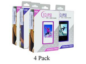 4-Pack Eclipse Touch Pro 4GB MP3 USB 2.0 Digital Music/Video Player w/FM Radio 4-Pack Eclipse Touch Pro 4GB MP3 USB 2.0 Digital Music/Video Player w/FM Radio