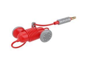 BOOM Spooners Earbud Headphones w/ Magnetic Nesting Design & Mic - Red BOOM Spooners Earbud Headphones w/ Magnetic Nesting Design & Mic - Red
