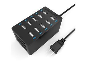 Sabrent AX-TPCS 60 Watt/12 Amp 10-Port Desktop Smart USB Wall Charger Sabrent AX-TPCS 60 Watt/12 Amp 10-Port Desktop Smart USB Wall Charger