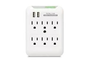 RND Power Solutions WPT62 Charging Station with 6 AC Outlets and 2 USB Ports with Surge Protector For Any USB Device RND Power Solutions WPT62 Charging Station with 6 AC Outlets and 2 USB Ports with Surge Protector For Any USB Device