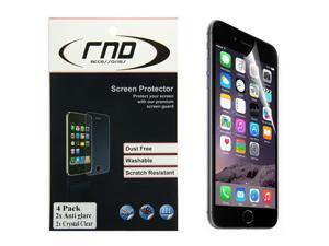 RND 4 Screen Protectors for Apple iPhone 6 Plus and 6S Plus (5.5 inch) (Anti-Fingerprint/TwoAnti-Glare –Matte Finish and Two Crystal Clear- Gloss Finish.) with lint cleaning cloths RND 4 Screen Protectors for Apple iPhone 6 Plus and 6S Plus (5.5 inch) (Anti-Fingerprint/TwoAnti-Glare –Matte Finish and Two Crystal Clear- Gloss Finish.) with lint cleaning cloths