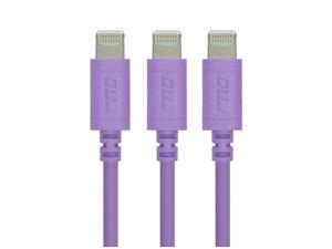RND 3x Apple Certified Lightning Reversible USB 6FT Cable for iPhone (6/6 Plus/6S/6S Plus/5/5S/5C/SE) iPad (Pro/Air/Mini) iPod and Siri Remote Data Sync and Charge 8-Pin (purple)(bundle of three) RND 3x Apple Certified Lightning Reversible USB 6FT Cable for iPhone (6/6 Plus/6S/6S Plus/5/5S/5C/SE) iPad (Pro/Air/Mini) iPod and Siri Remote Data Sync and Charge 8-Pin (purple)(bundle of three)