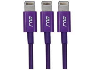 RND 3x Apple Certified Lightning Reversible USB 3.3FT Cable for iPhone (6/6 Plus/6S/6S Plus/5/5S/5C/SE) iPad (Pro/Air/Mini) iPod Siri Remote Data Sync and Charge 8-Pin (3.3FT/purple) (bundle of three) RND 3x Apple Certified Lightning Reversible USB 3.3FT Cable for iPhone (6/6 Plus/6S/6S Plus/5/5S/5C/SE) iPad (Pro/Air/Mini) iPod Siri Remote Data Sync and Charge 8-Pin (3.3FT/purple) (bundle of three)