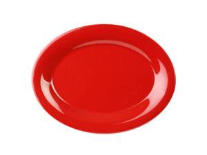 Excellante Color Crimson 12 by 9-Inch Oval Platter, Pure Red - Dozen Excellante Color Crimson 12 by 9-Inch Oval Platter, Pure Red - Dozen