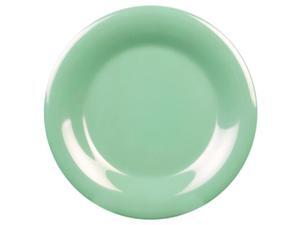 Excellante Green Melamine Collection 10-1/2-Inch Wide Rim Round Plate, Green - Dozen Excellante Green Melamine Collection 10-1/2-Inch Wide Rim Round Plate, Green - Dozen