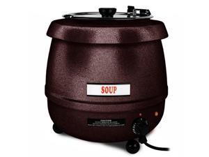 Excellante 10.5 Quart Stainless Steel Soup Warmer-Brown Color - Each Excellante 10.5 Quart Stainless Steel Soup Warmer-Brown Color - Each